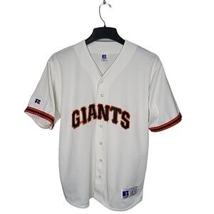 Russell Athletics San Francisco Giants Baseball Button Up Shirt Size XL